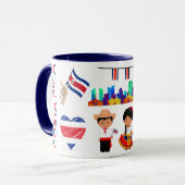 Costa Rica Travel Mug – Pura Vida Adventure マグカップ (正面左)