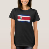 Costa Rican Flag Costa Rica  1 Tシャツ (正面)