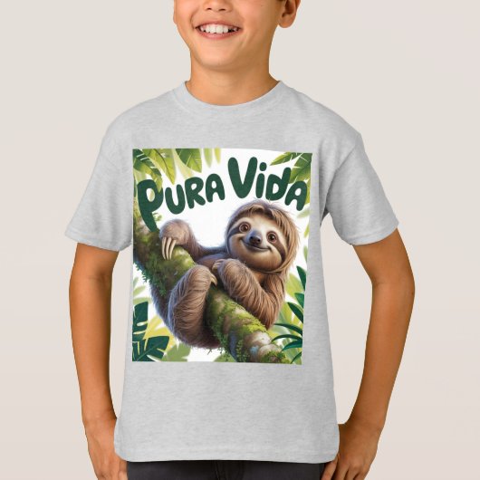 costa rican sloth bear T- shirt Tシャツ (正面)