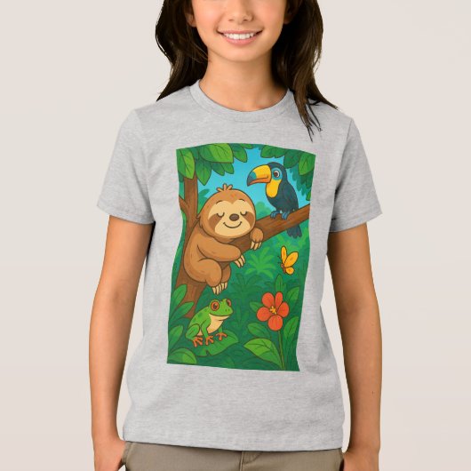 Costa Rican wild animals T-Shirt トライブレンドＴシャツ (正面)