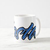 Costa Vorname Name blue Tasse Kaffeetasse コーヒーマグカップ (正面右)
