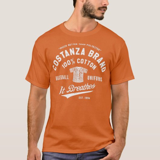 Costanza Brand Cotton Baseball Uniforms Tシャツ (正面)