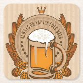Costers - Mancave Beer Mats スクエアペーパーコースター (正面)