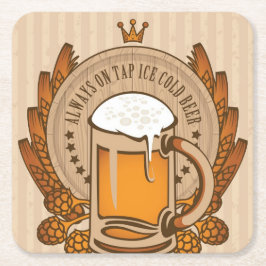 Costers - Mancave Beer Mats スクエアペーパーコースター