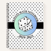 Costomazable白黒のエレガント数学 ノートブック (正面)