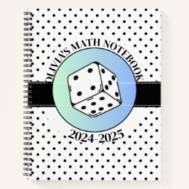 Costomazable白黒のエレガント数学 ノートブック