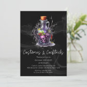 Costume and Cocktails Adult Halloween Party 招待状 (スタンド正面)