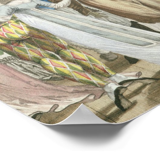 Costume Ball at the Opera, after 1800 ポスター (角)