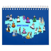 Costume traditionnel de Bretagne(フランス) カレンダー (カバー)