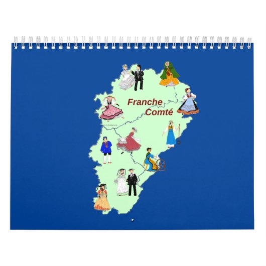 Costume traditionnel de Franche-Comté カレンダー (カバー)