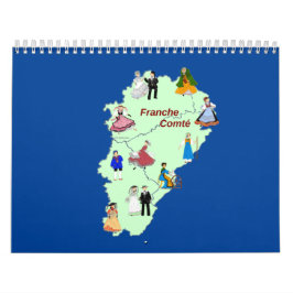 Costume traditionnel de Franche-Comté カレンダー