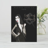 Costumes and Cocktail Halloween Party Invitation 招待状 (スタンド正面)