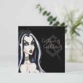 Costumes and Cocktail Halloween Party Invitation 招待状 (スタンド正面)
