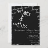 Costumes and Cocktails Halloween 招待状 (正面)