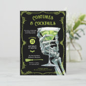 Costumes & Cocktails Adult Spooky Halloween Party 招待状 (スタンド正面)