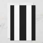 Costumes Cocktails Halloween Black White Stripe 招待状 (裏面)