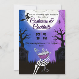 Costumes & Cocktails Halloween Part Invitation  招待状