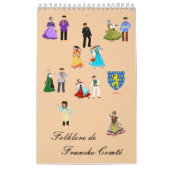 Costumes traditionnels de la Franche -Comté カレンダー (カバー)
