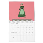 Costumes traditionnels de SUISSE カレンダー (2月 2027)