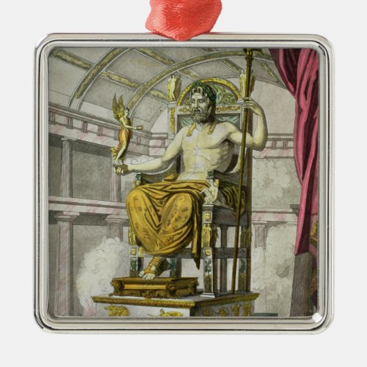 「Costumiのdei Rからの寺院のジュピターの彫像、 メタルオーナメント (正面)