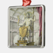 「Costumiのdei Rからの寺院のジュピターの彫像、 メタルオーナメント (左)