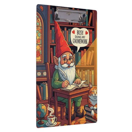 Cosy gnome doing his gnomework クリップボード (右)