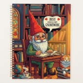 Cosy gnome doing his gnomework プランナー手帳 (正面)