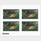 Cotの「プリマベラ」アートカスタムスタンプ 長方形シール (シート)