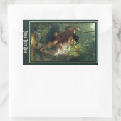 Cotの「プリマベラ」アートカスタムスタンプ 長方形シール (バッグ)