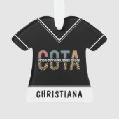 COTA職業パーソナライズされたセラピー助手 オーナメント (裏面)