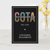 COTA認定職業セラピー助手 カード (黄色い花)