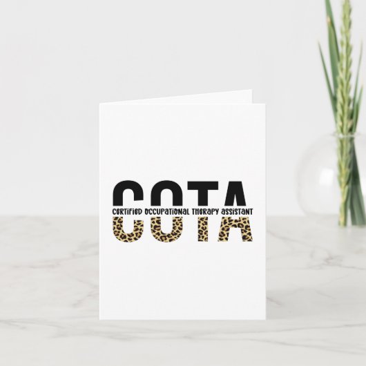 COTA認定職業セラピー助手 カード (正面)