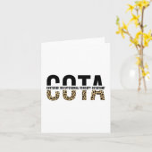 COTA認定職業セラピー助手 カード (黄色い花)