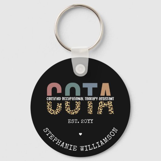 COTA認定職業セラピー助手 キーホルダー (正面)