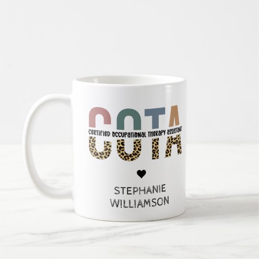COTA認定職業セラピー助手 コーヒーマグカップ (左)