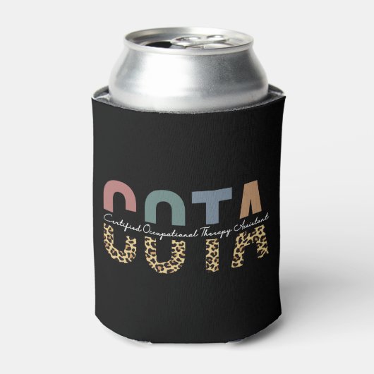 COTA認定職業セラピー助手 缶クーラー (缶正面)