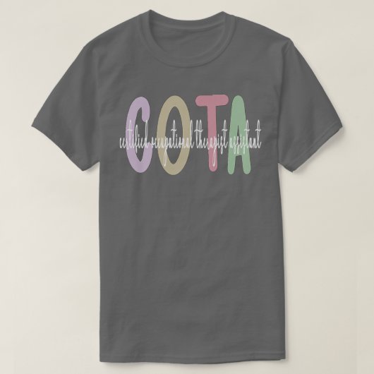 COTA鑑賞職業上セラピスト助手 Tシャツ (デザイン正面)