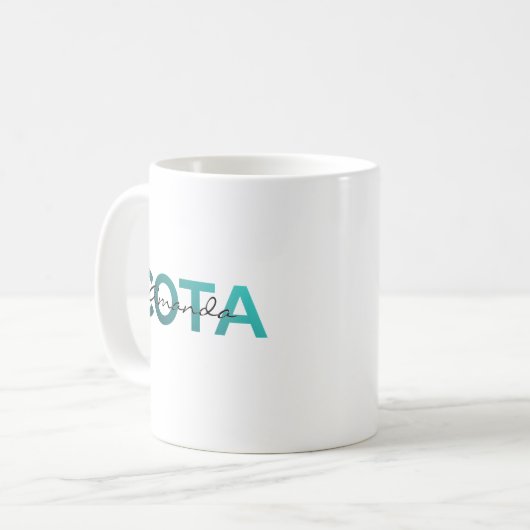 COTA Personalized Name コーヒーマグカップ (正面左)