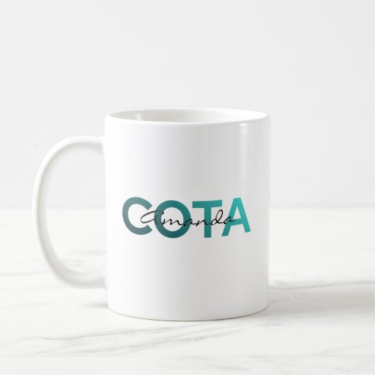 COTA Personalized Name コーヒーマグカップ (左)