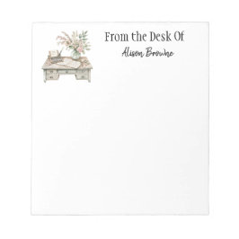 Cotagecore Water Color 書's Desk Notepad ノートパッド