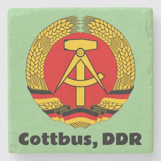 Cotbus, East Germany (DDR, GDR) Ossi ストーンコースター (正面)