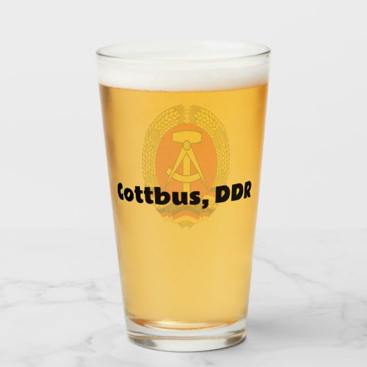 Cotbus, East Germany (DDR, GDR) Ossi タンブラーグラス (ドリンク裏面)