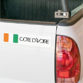 Coteのd'Ivoireの旗 バンパーステッカー (トラック上)