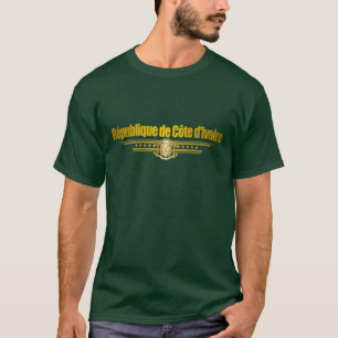 Coteのd'Ivoireの旗 Tシャツ