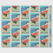 Cote d Azurヴィンフランスのテージ旅行ポスター ラッピングペーパー (フラット)