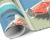 Cote d Azurヴィンフランスのテージ旅行ポスター ラッピングペーパー (ロールコーナー)