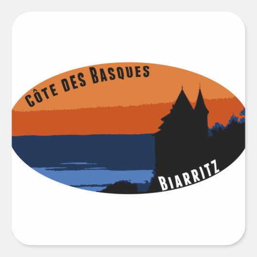 Côte des Basques Biarritz スクエアシール (正面)