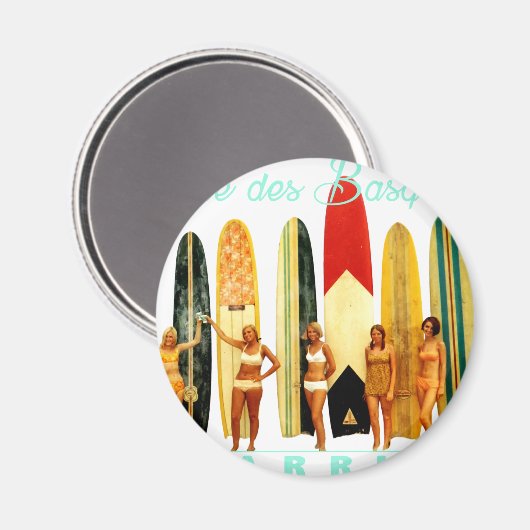 Côte des Basques Biarritz マグネット (正面/裏面)
