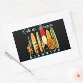 Côte des Basques Biarritz 長方形シール (封筒)