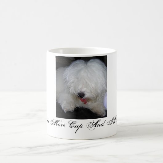 Coton-はちょうど1より多くのコップおよび私よいです コーヒーマグカップ (中央)